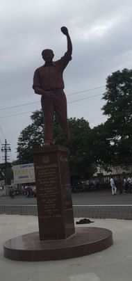 Vinoo Mankad's statue in Jamnagar